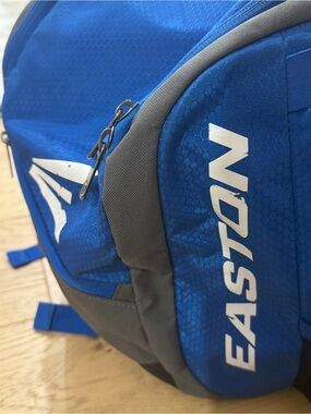 Easton | Blue and Gray Men's Backpack with White Logo